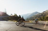 Gemeinsame Rennradtour in den Bergen in Deutschland und Österreich.