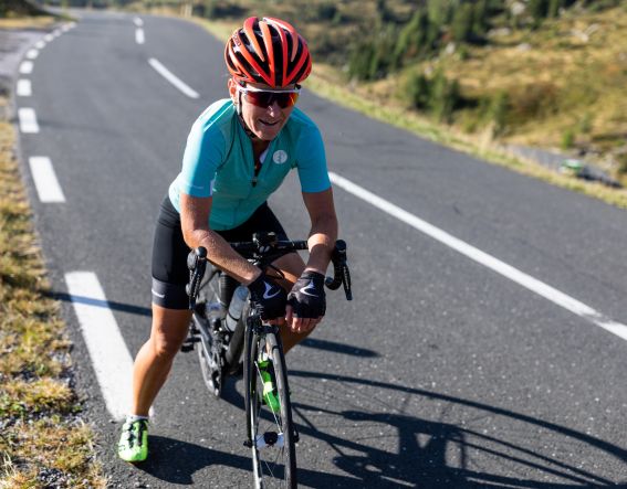 Kurze Pause & durchatmen beim Rennradfahren in den Nockbergen