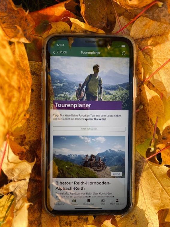 Den Explorer Tourenplaner mit der App jetzt im handlichen Format.