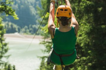 Flying Fox am Bewegungsberg Golm im Montafon