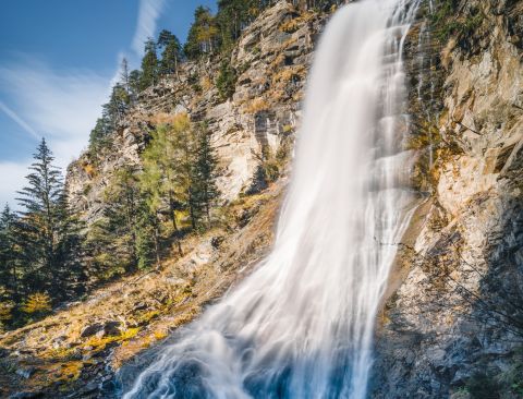 Stuibenfall - přírodní podívaná v Tyrolsku