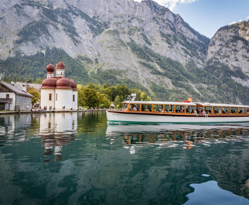 Take a boat from Schönau across Lake Königssee and visit St. Bartholomä or start one of the countless hikes.