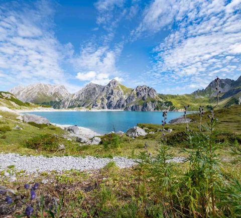 Ein Ausflug zum Lünersee darf in Deinem Urlaub im Explorer Hotel Montafon in Vorarlberg nicht fehlen!