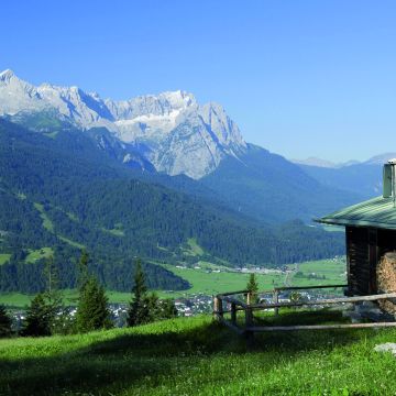 Blick auf die Alpen in Garmisch-Partenkirchen