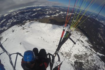 Tandemfliegen Flycenter Ossiacher See Winter