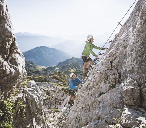 Alpspitz-Ferrata via ferrata in de Zugspitze-regio