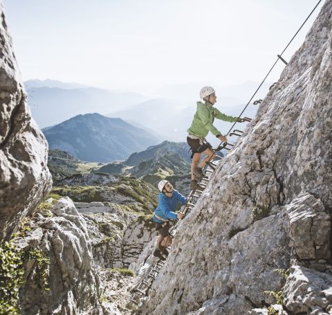 Alpspitz-Ferrata Klettersteig in der Zugspitzregion