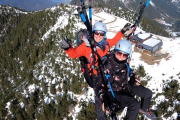 Winter Tandemflug in der Zugspitzregion