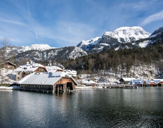 Sehenswürdigkeit Königssee im Winter in Schönau im Berchtesgadener Land