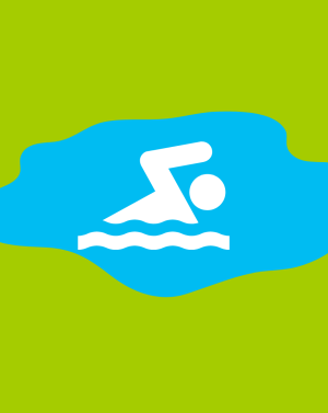 Horské jezero pro koupání