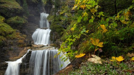 Kuhflucht-Wasserfall Herbst