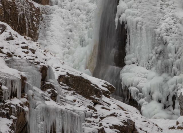Cascata Kuhflucht invernale