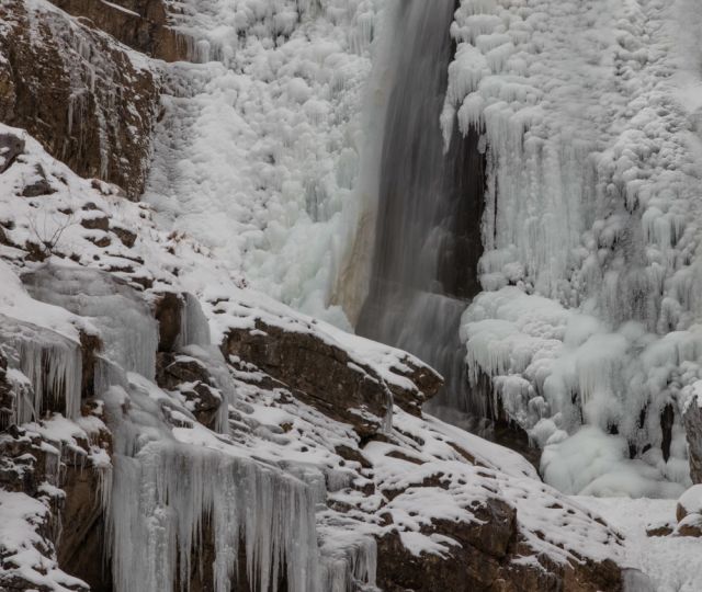 Kuhflucht waterval winter