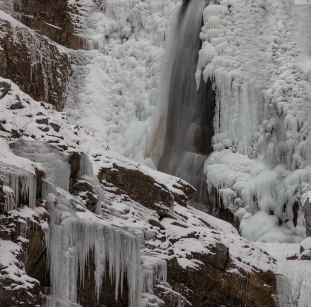 Chute d'eau de Kuhflucht en hiver