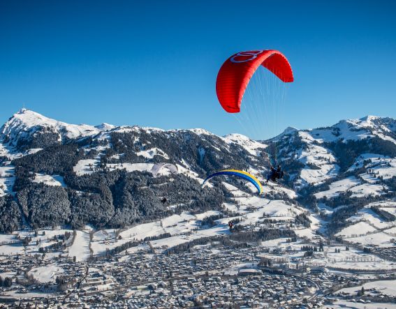 Tandemfliegen im Winter in Tirol