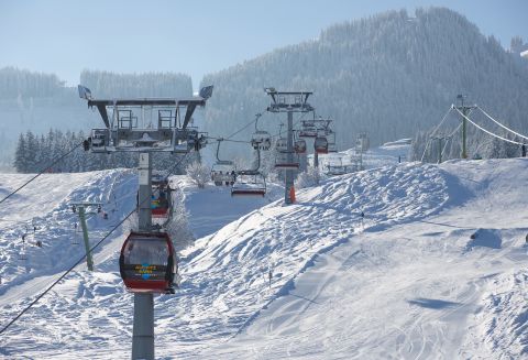 Alpspitzbahn v zimě - lyžování na Alpspitze