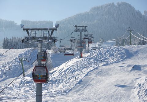Alpspitzbahn in inverno - sciare sull'Alpspitze
