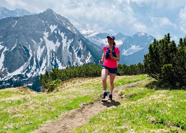 Účastník trailrunningového kempu v Oberstdorfu