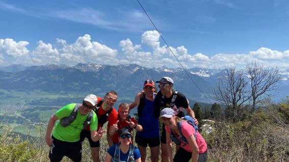 Das Team beim Camp in Oberstdorf