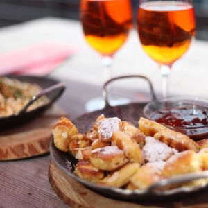 Kaiserschmarren at the hut
