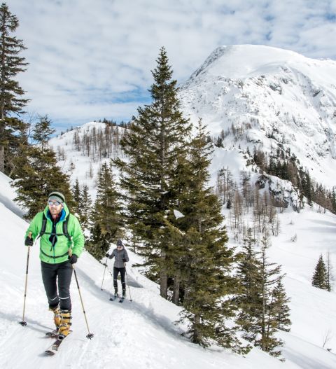 On tour on skis in Berchtesgaden