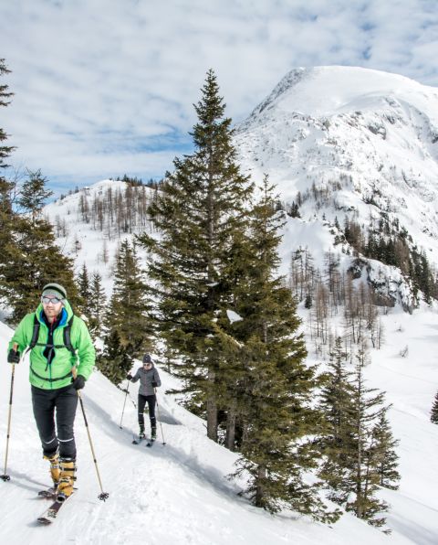 Na wycieczce na nartach w Berchtesgaden