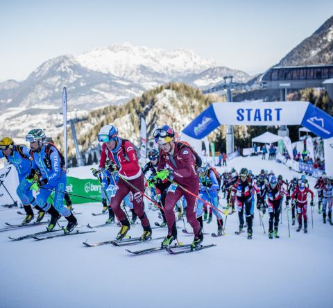 Sí hegymászó verseny a Jenneren Schönau am Königssee-ben