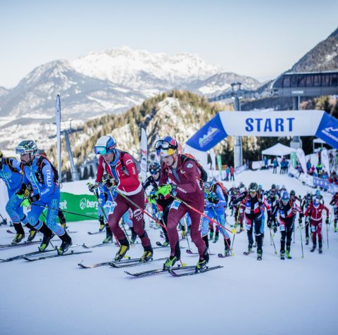 Ski mountaineering competition on the Jenner in Schönau am Königssee