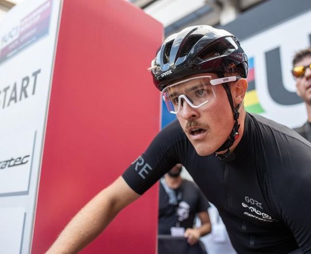 Nils Riecker a rajtvonalnál