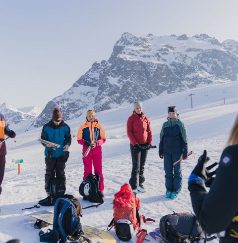 Skitocht op het Schafbergplateau met gids