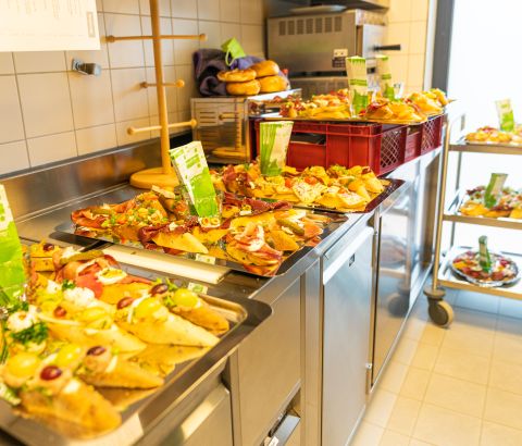 Snacks at the Explorer Hotel Garmisch Opening