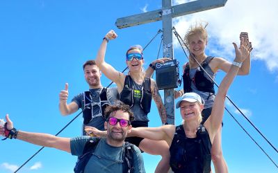 Die Teilnehmer des Trailrunningcamps am Gipfel