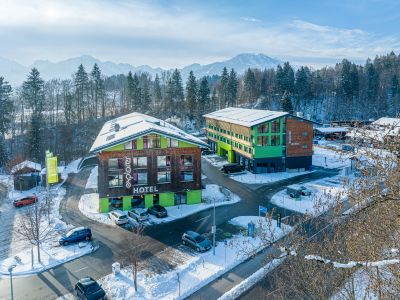 Das Explorer Hotel Oberstdorf im Winter