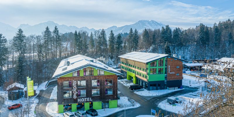 Das Explorer Hotel Oberstdorf im Winter