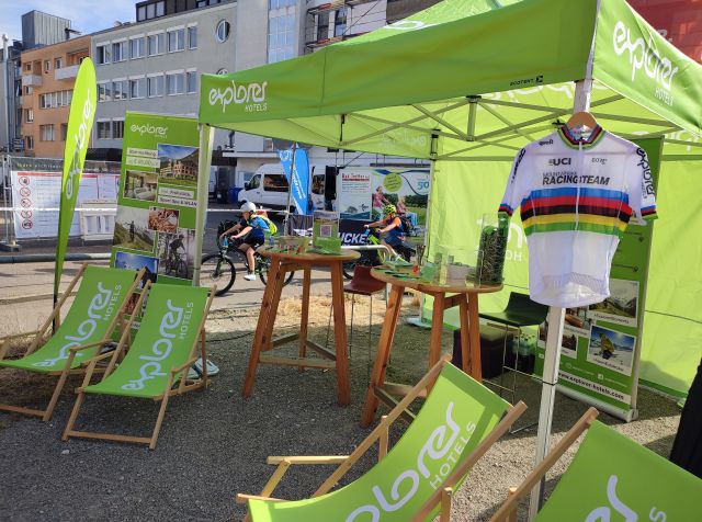 Stoisko Explorer Hotels na targach MTB World Cup Expo w Aalen