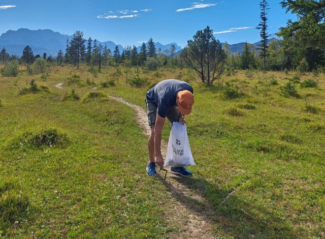 Christian bij de Clean Up Days in Garmisch