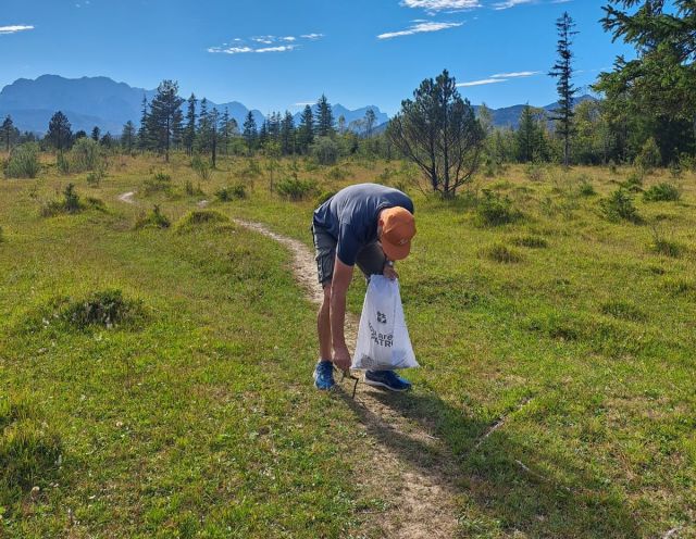 Christian at the Clean Up Days in Garmisch