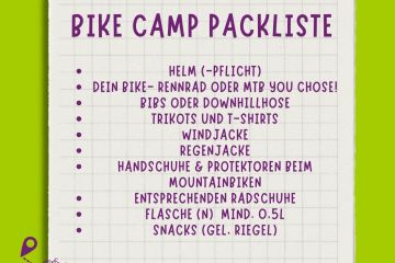 Packliste für die Explorer Bike Camps