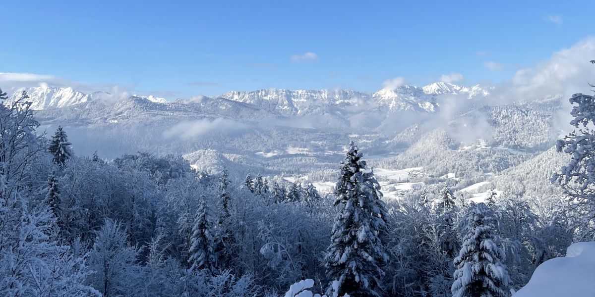 Winterlandschaft im Berchtesgadener Land