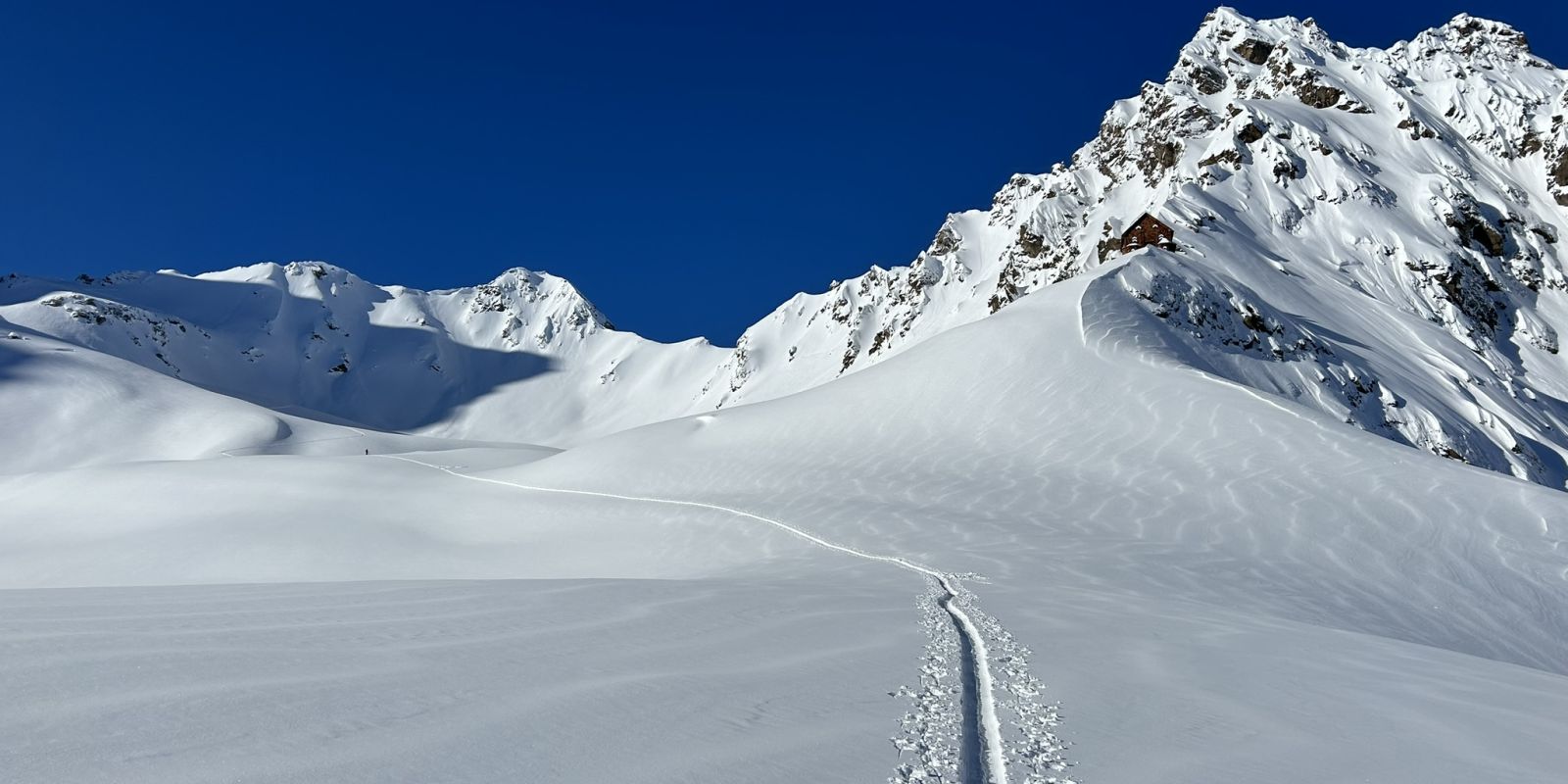 Sentiero per scialpinismo e rifugio Saarbrücken nel Montafon