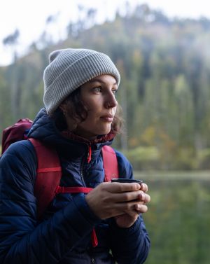 Wandern im Herbst in Österreich zum Schiederweiher