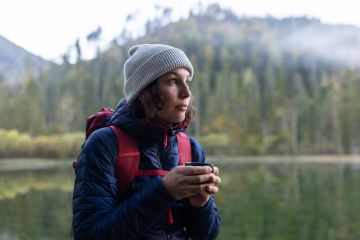 Wandern im Herbst in Österreich zum Schiederweiher