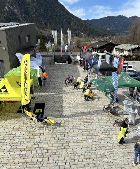 Stände vom Skitourentestival in Berchtesgaden