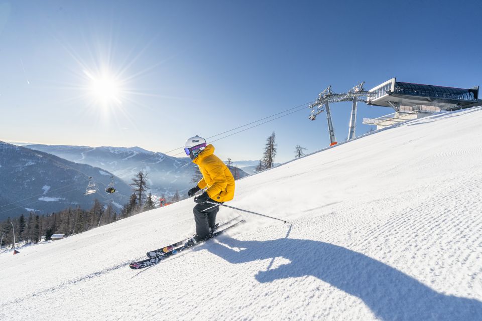 Skiing in Bad Kleinkirchheim on your winter holiday and enjoying the sun Experience the hours of sunshine in the Bad Kleinkirchheim ski resort. Skiing will be a pleasure during your spring hotel holiday. Pleasant temperatures and excellent piste conditions will reward you.