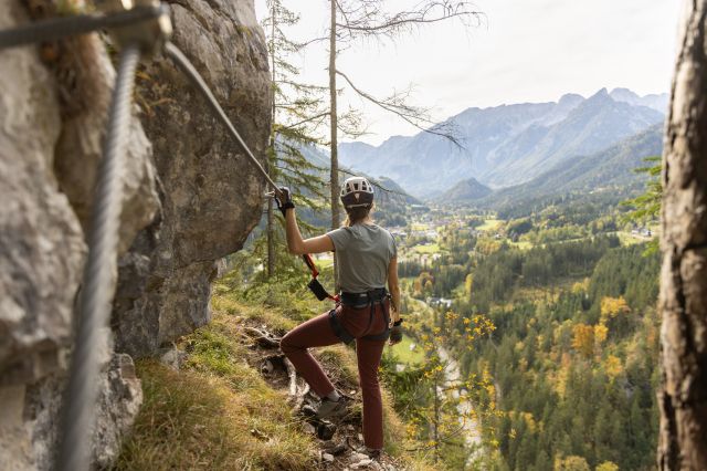 Der Klettersteig Poppenberg ist ein beliebtes Ausflugsziel in der Region.