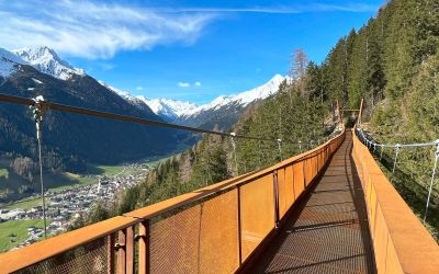 Neue Hängebrücke in Neustift im Stubaital