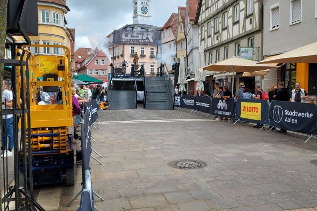 Innenstadt Aalen bei der Mountainbike WM