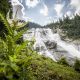 Traumhafte Aussicht auf den Grawa Wasserfall im Stubaital