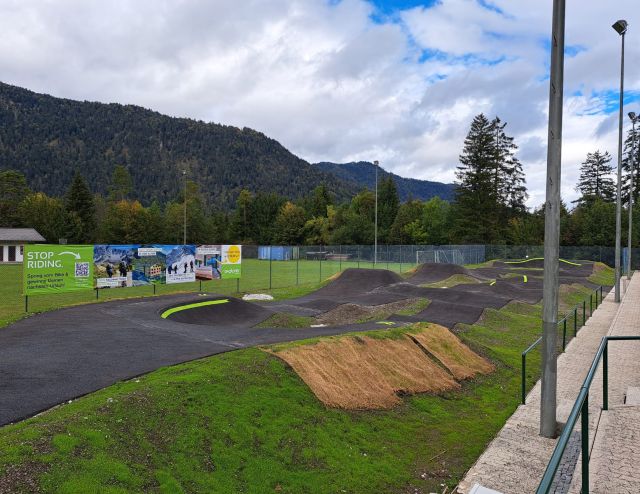 Pump track a Farchant proprio accanto all'Explorer Hotel Garmisch