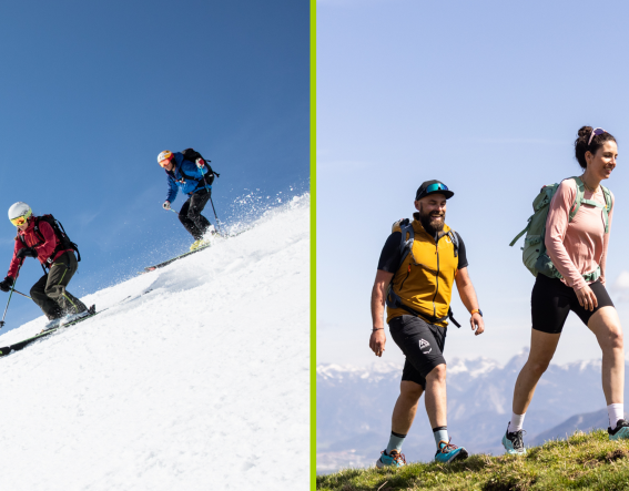 Nei nostri Explorer Hotels puoi scegliere se goderti già l'atmosfera primaverile o se preferisci continuare a sciare